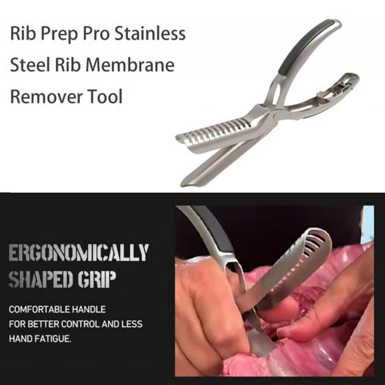 1/2/3 Set Rib Film Remover Ergonomic Handle BBQ Fat Trimmer Poultry Prep Beef Pretreatment Tool Rib Membrane Removal Tool