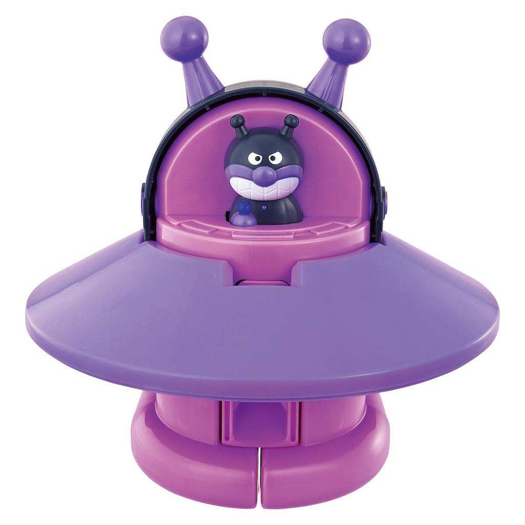 Anpanman Chiki Chiki Makeover Robo Lessha Ni Change to 3 Baikin UFO DX (Target age 3 years old and over)