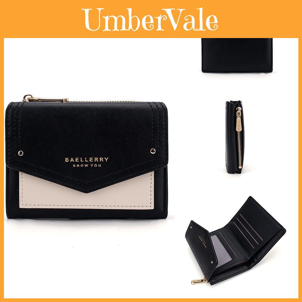Pu Material Womens Wallet With Letter Print Design And Zipper For Daily Use