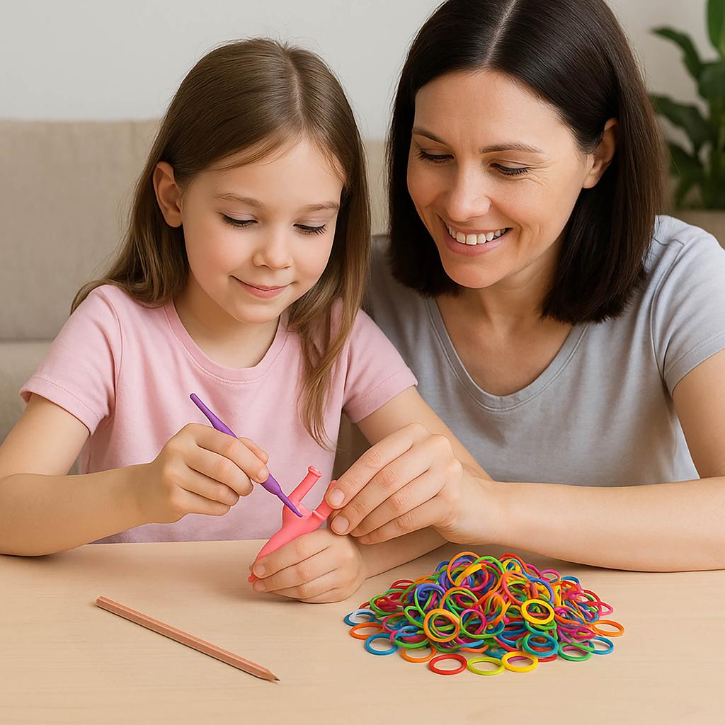 Bc Gumki Do Robienia Bransoletek Biżuterii Zestaw Diy Loom Bands Dla Dzieci