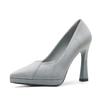 -15 Sexy Suede Waterproof Table Is Not Tired of Feet Single Shoes for Women and Women's Autumn New Pointed Stiletto High Heels