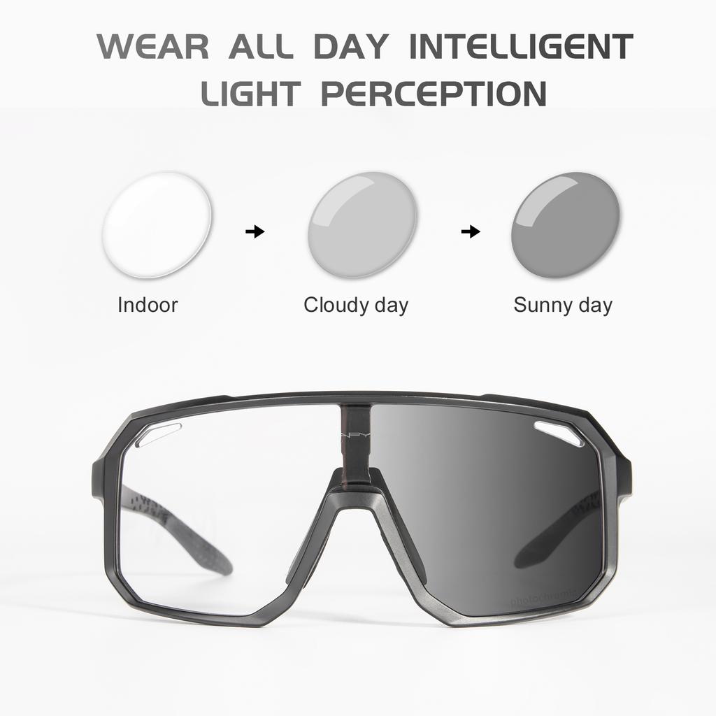 Kapvoe Photochromic Cycling Sunglasses Man Women Fishing Glasses Polarized Sports Bike Glasses MTB Eyewear Bicycle Goggles 2023