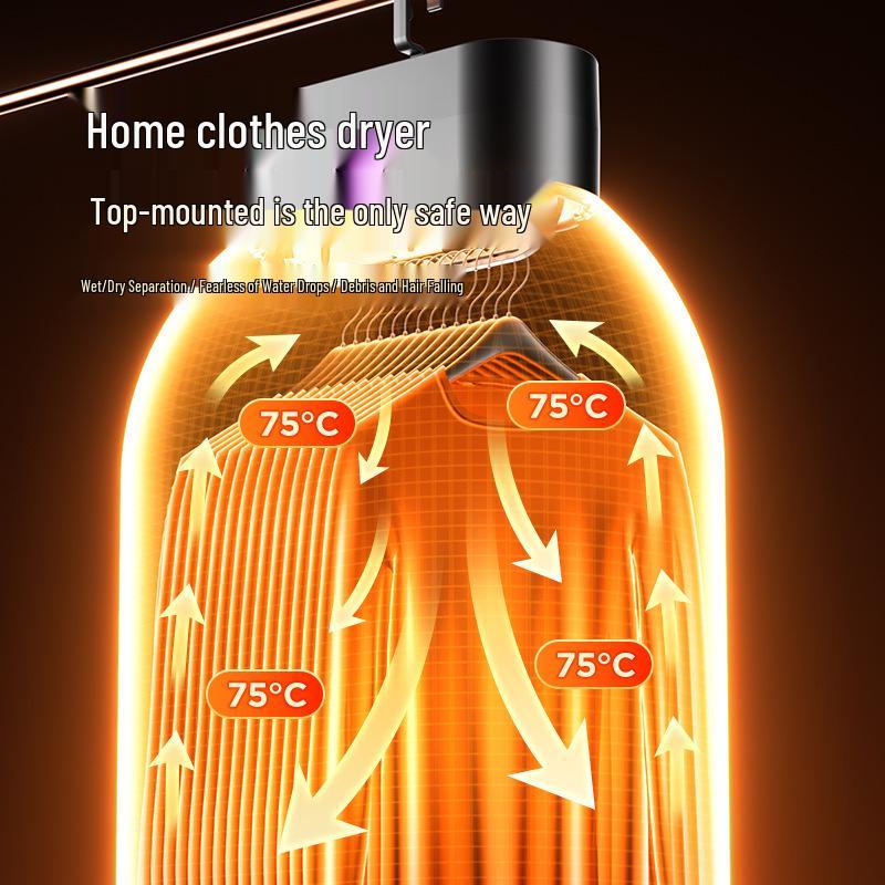 Kompaktowa i przenośna składana suszarka na ubrania do akademików