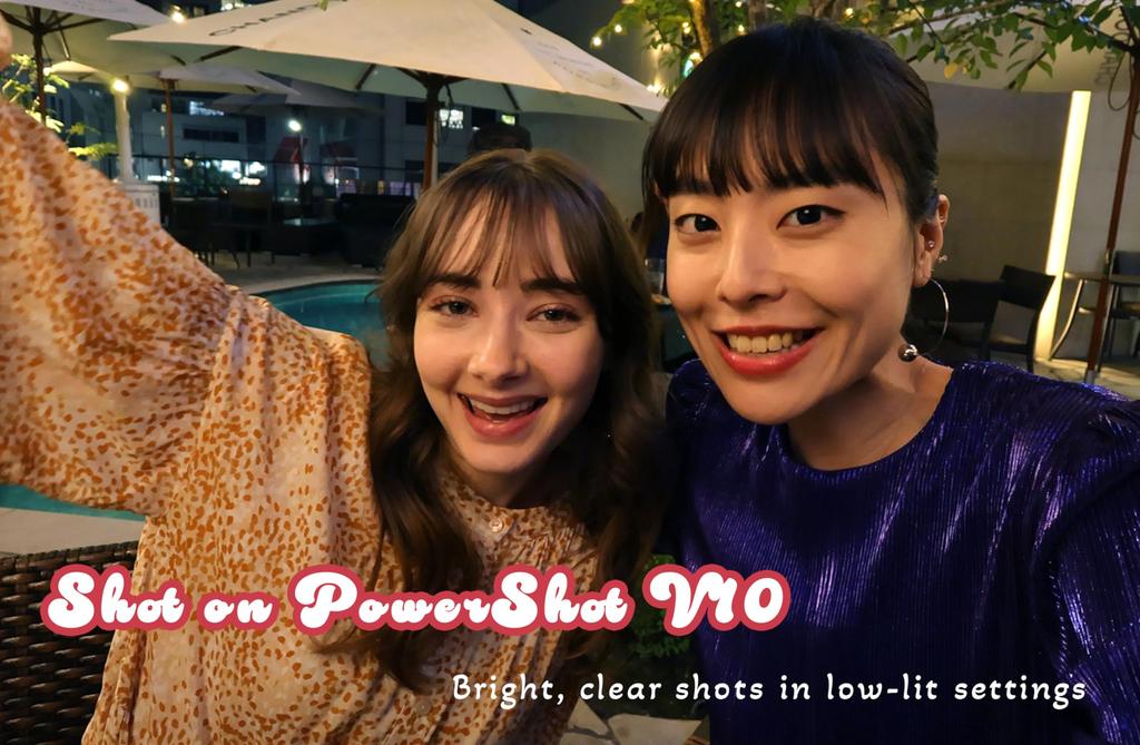 Canon PowerShot V10 Content Creator Compact Vlog Camera with Fixed 19mm 4K Face Live and Black Camera, Wide-Angle Lens, Video, Detection, Built-in