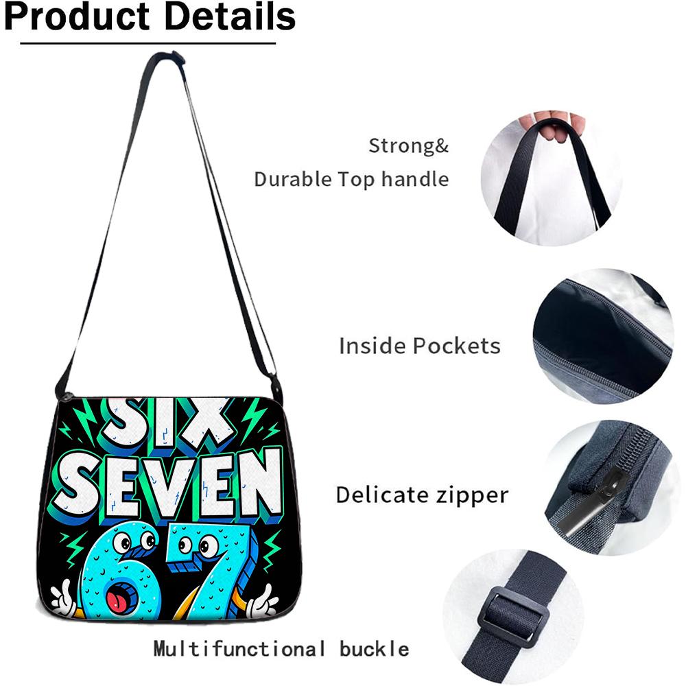 1/2/3/4/5PCS Numbered 6&7 Pattern Backpack Set | The Perfect Choice for School & Travel