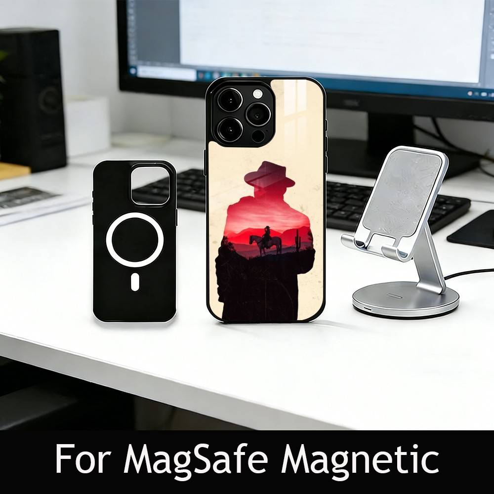 R-Red D-Dead R-Redemption 2 Phone Case For iPhone17,16,15,14,13,12,11 Plus,Pro Magnetic with Magsafe Wireless Charging