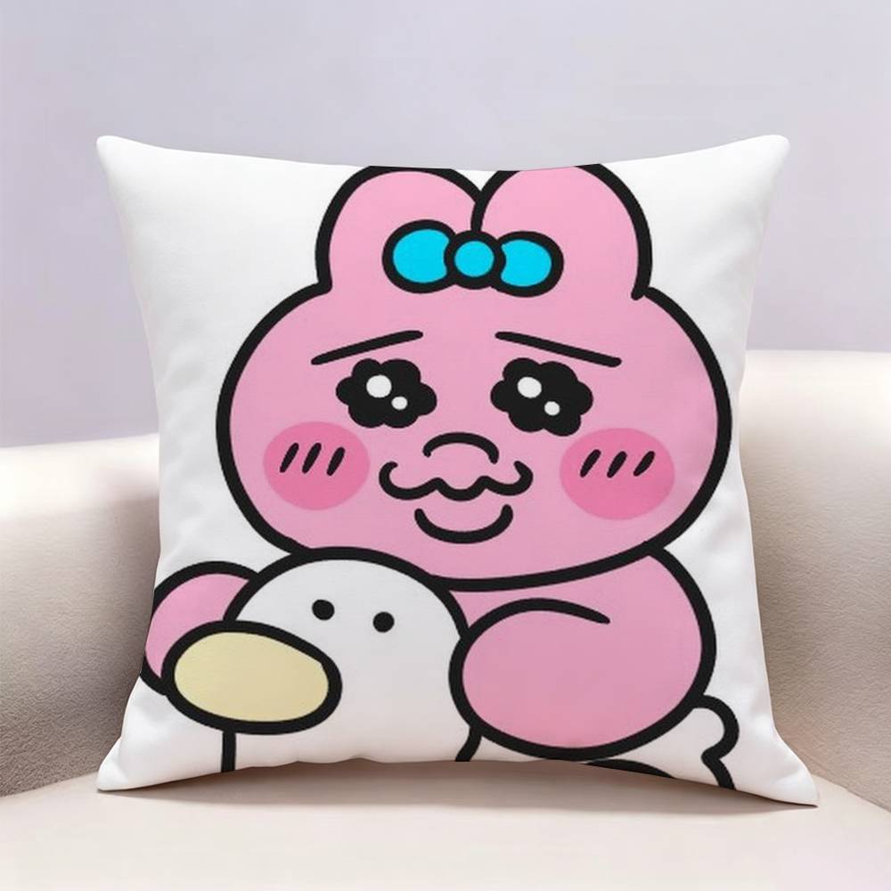 OOpanchu Usagi Doublesided print Pillow Case Pattern Printed Pillowcase For Living Room Sofa Cushion Cover