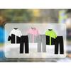 Kids Waterproof Suit Hooded Raincoat Jacket Trousers Set Puddle Suit Zip Boys Girls