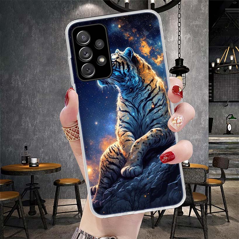 Ferocious Tiger Animal Soft Phone Case For Samsung Galaxy S22 S23 S24 S25 Edge S26 Ultra S20 FE S21 Plus + Fundas Coque Galaxy S