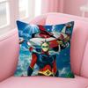 UUFO RobotT Anime Cushion Cover Natural Linen Pillow Case DoubleSided Print Decorative Sofa Pillowcase Home Decor Gift