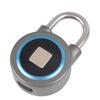 Fingerprint Padlock Bluetooth App Control IP65 Waterproof Safety Electronic Lock for Locker Drawer Office Gym Blue