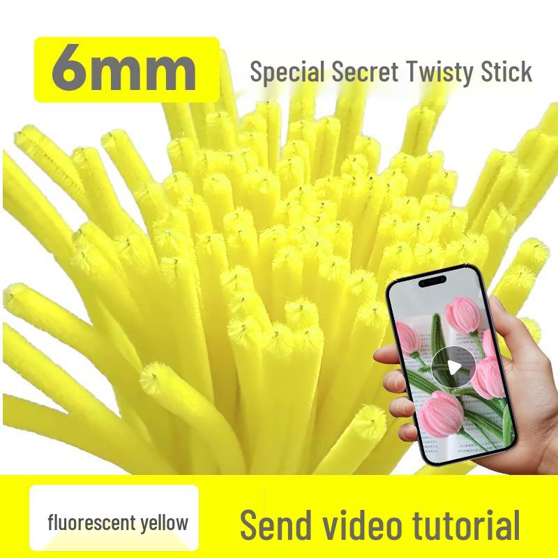 DIY Twisty Stick Bouquet Kit: Complete Chenille Stem Set for Children's Weaving