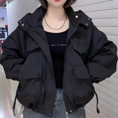 2025 Stylish Early Spring Women's Casual Versatile Hooded Windbreaker