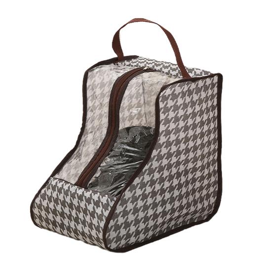 Stiefel-Aufbewahrungstasche Staubdichter Stehender Schuh-Organizer Tragbare Stiefel-Schutzhülle mit Transparentem Fenster Griff für Kurze Hohe Stiefel