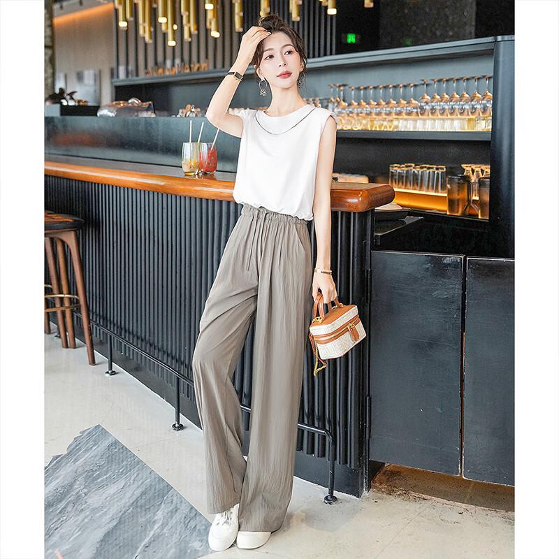 Women's Contrast Sleeveless Two-Piece Set