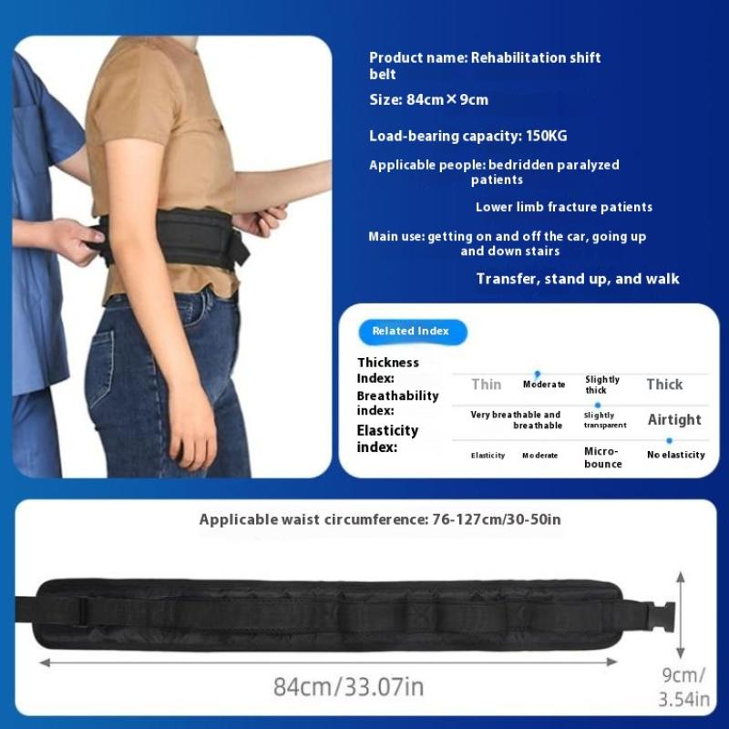 Pás na přenášení pro seniory Oxford Pásy na chůzi Rychloupínací přenosový pás Nastavitelný Pohodlný zvedací pás s madly Pás na přenášení