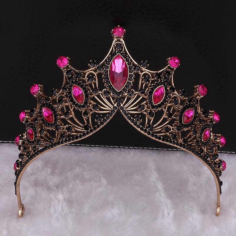Bridal Crown Tiara Princess Birthday Rhinestone Crown Atmospheric Wedding Dress Accessories
