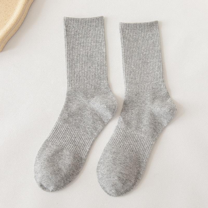 Unisex weiße Baumwollsocken - Mittellang, Lang & Kurz für Frühling, Sommer und Herbst