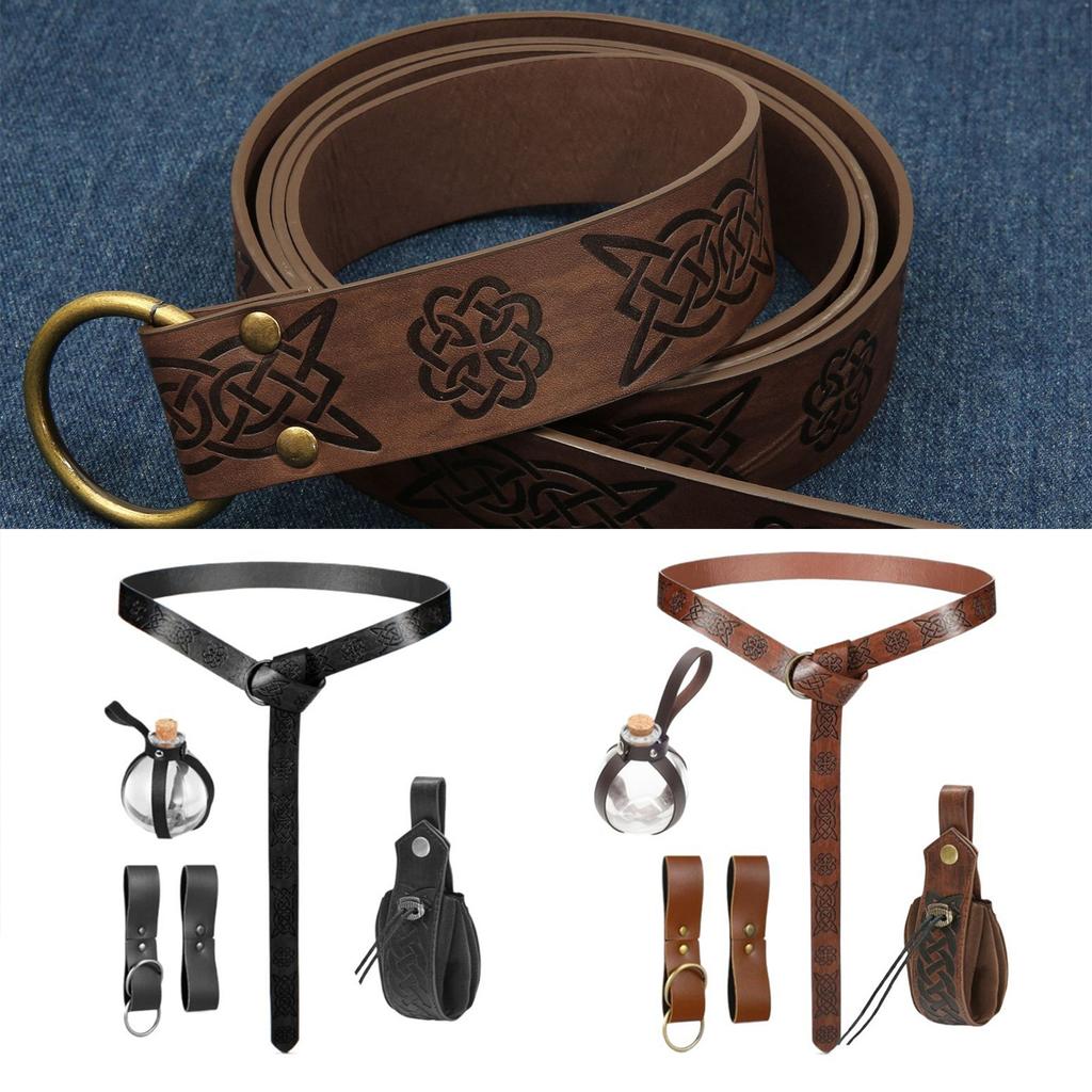 Medieval Waistband Vintage Cosplay Alchemist Belt for Men Cosplay Supplies Waistband for Photoshoots and Stage