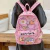 Niedlicher Capybara-Rucksack mit großer Kapazität Cartoon Atmungsaktiv Schüler Schultasche Nylon Ultraleicht Büchertasche Schulanfang Frauen Mädchen