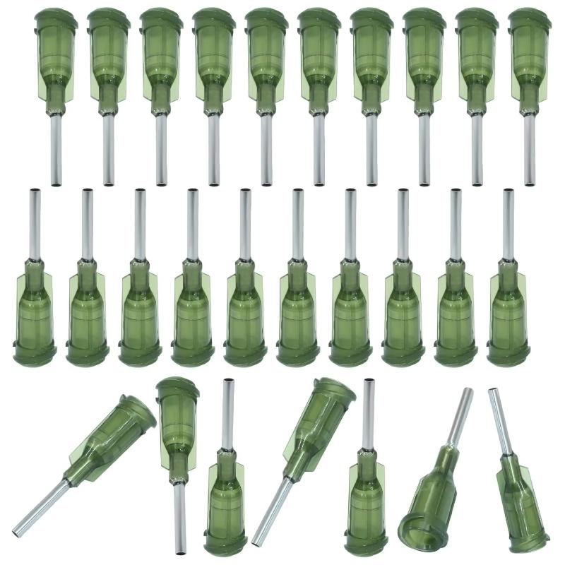 Luer Lock Blunt Dispensing Needles 14 Ga 1/2 Inch 30/100 Pcs Set for Epoxy Resin Craft Jewelry Making Projects