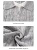 Men’s V-Neck Cable Knit Polo Sweater - Autumn/Winter Business Outerwear