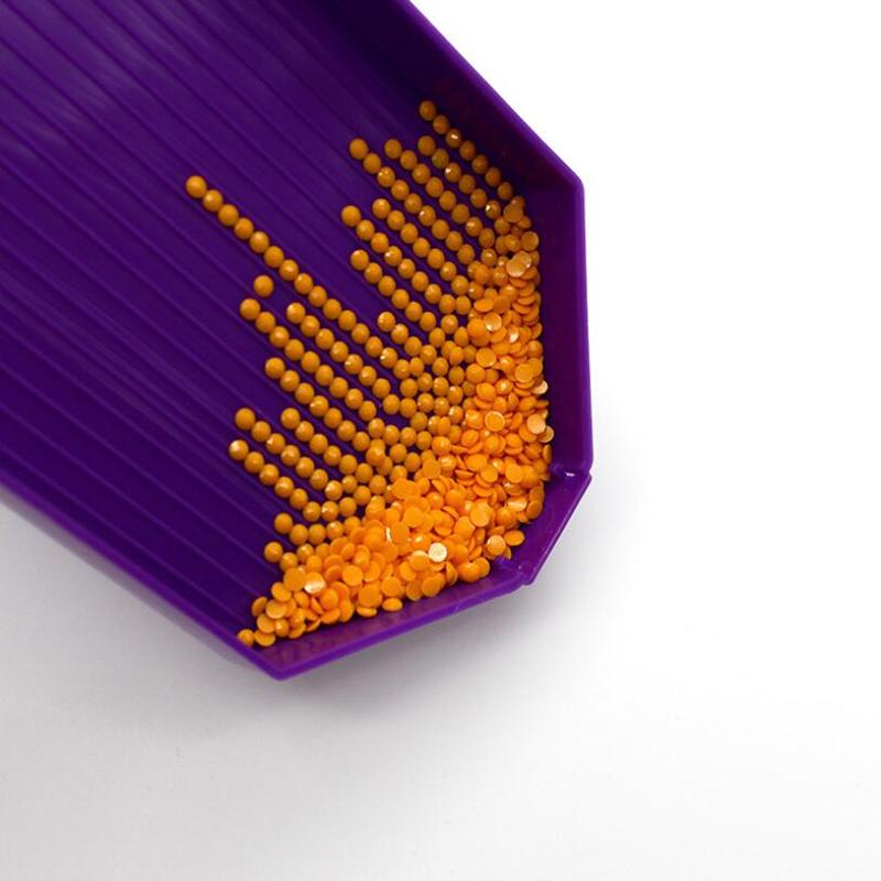 Large Capacity Square Point Drill Diamond Painting Tray Plate Embroidery Tool