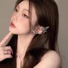 Punk Butterfly Elf Ear Clip Luxurious No Ear Hole Ear Bone Clip Metal Wing Ear Cuff Piercing Earrings For Women Jewelry