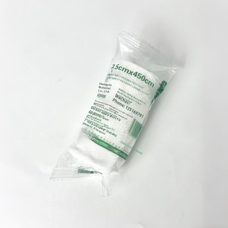 5Pcs Cotton Core Accessories First Aid Absorbent Pad For Wound Dressing Cotton Core PBT Elastic Bandages