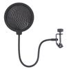 Double Layer Studio Microphone Flexible Wind Screen Sound Filter For Broadcast