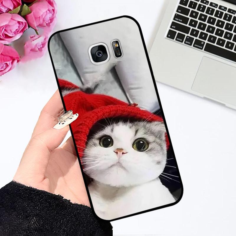 For Samsung Galaxy S7 Edge Silicone Case Astronaut Cute Soft TPU Phone Cover For Samsung Galaxy S6 S7 S 7 Edge Back Cover Bumper