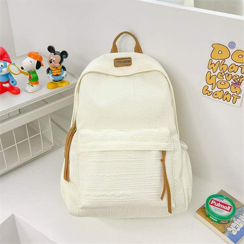 Schoolbag new backpack female junior high school high school student college student schoolbag simple large capacity backpack schoolbag wholesale