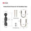 360 Rotate Phone Holder Mount 1 Inch Tubing U Bolt Ball Base Car Headrest Cellphone Rail Handlebar Mount Bracket for gopro