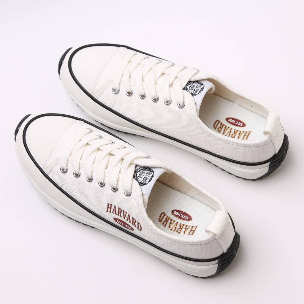 Harvard Shoes Chester Women'S Canvas Sneakers White
