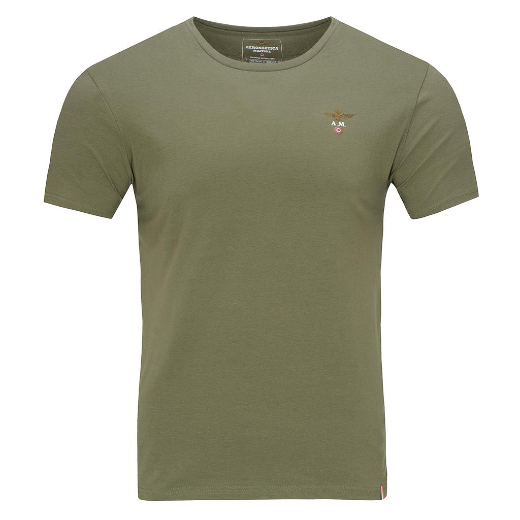 Aeronautica Militare Khaki T-Shirt Men' Crew-Neck Scoti001J508-07001