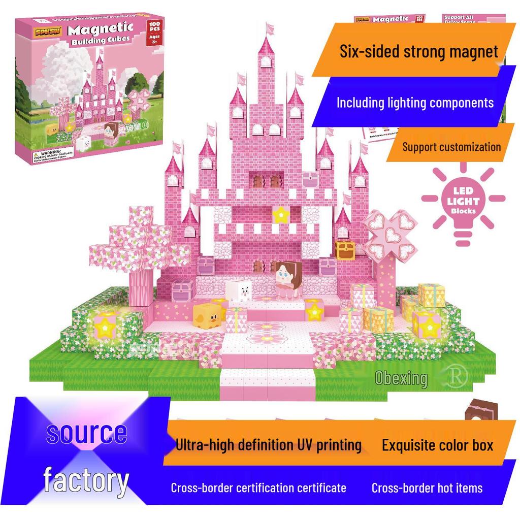 Mine Cave Magnetic Building Blocks: Aobei Star Toy for Children