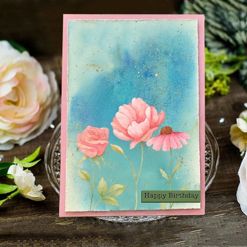 Clear Silicone Stamper Journaling Stamping Tool for Scrapbooking Birthday Card Making Photo Album Journal Paper Project