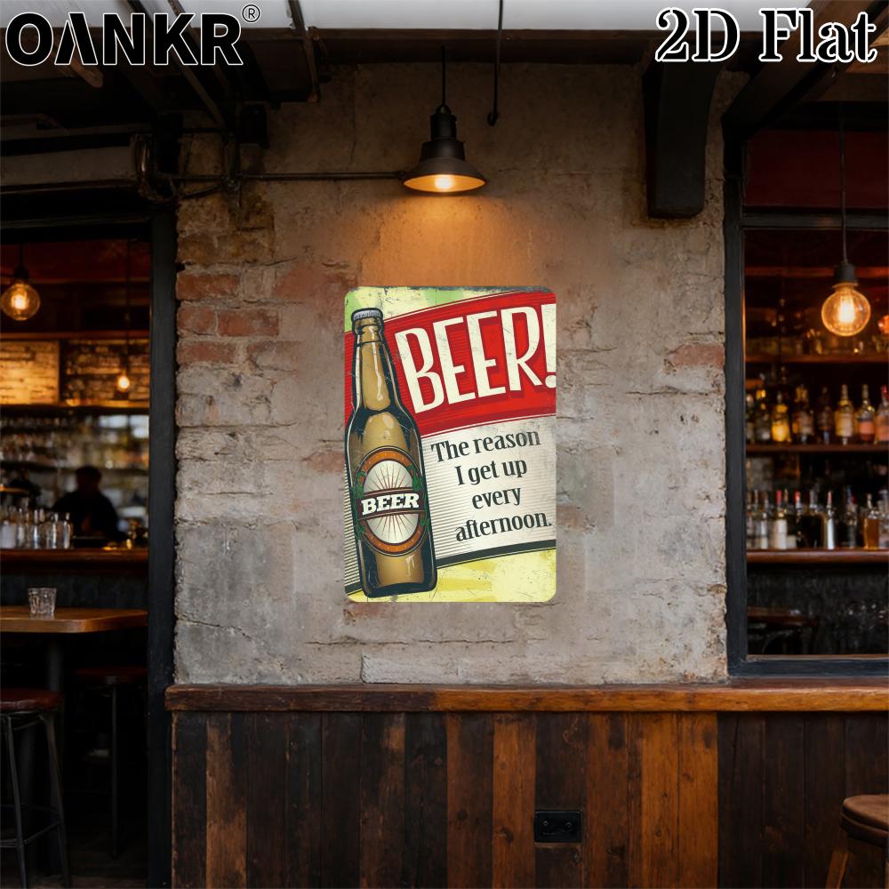 Vintage Art Beer Poster Metal Tin Sign Wall Decor Metal Signs for Man Cave Pub Bar Home Wall Decor Plaque