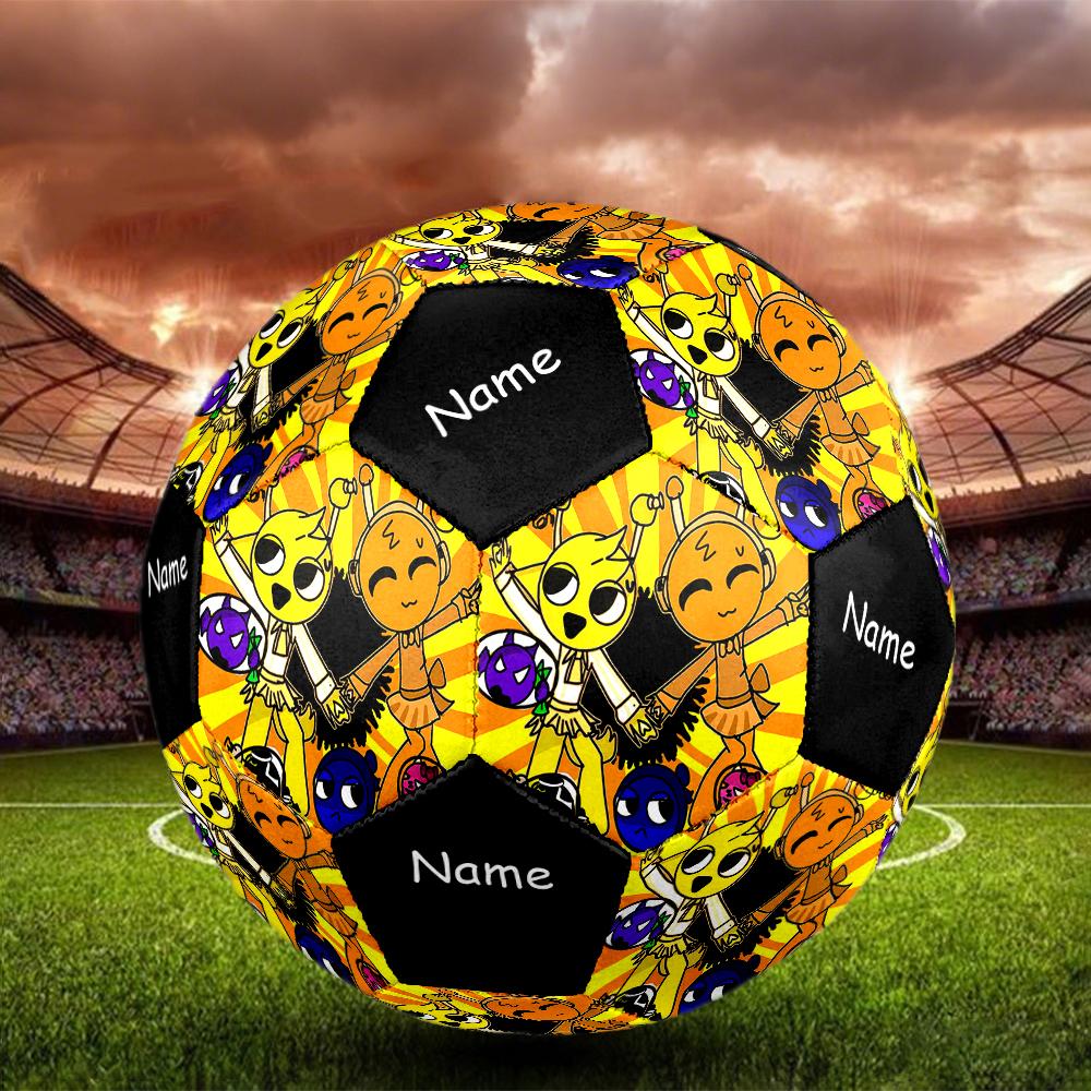 Custom Name Sprunki Theme Size 5 Soccer Ball, Suitable for Both Indoor and Outdoor Matches, a Gift Suitable for Everyone.