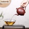 300ml Luxury Yixing Purple Clay Teapot Handmade Flower Bird Pot Raw Ore Red Dragon Mud Tea Maker Kettle With Infuser Zisha Tea