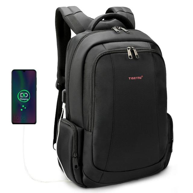 Tigernu Anti Theft Men Backpack 15.6 17 17.3inch Laptop Backpacks Fashion Male School Backpack Travel Backpack For Men