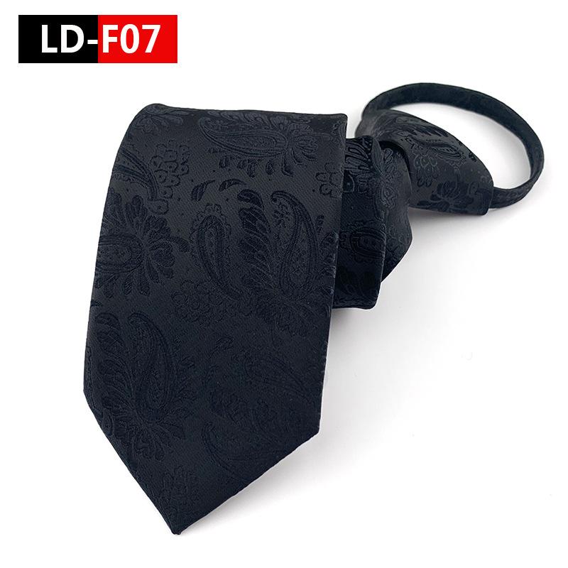 Zipper Style Knot-Free Men's Business Casual Tie