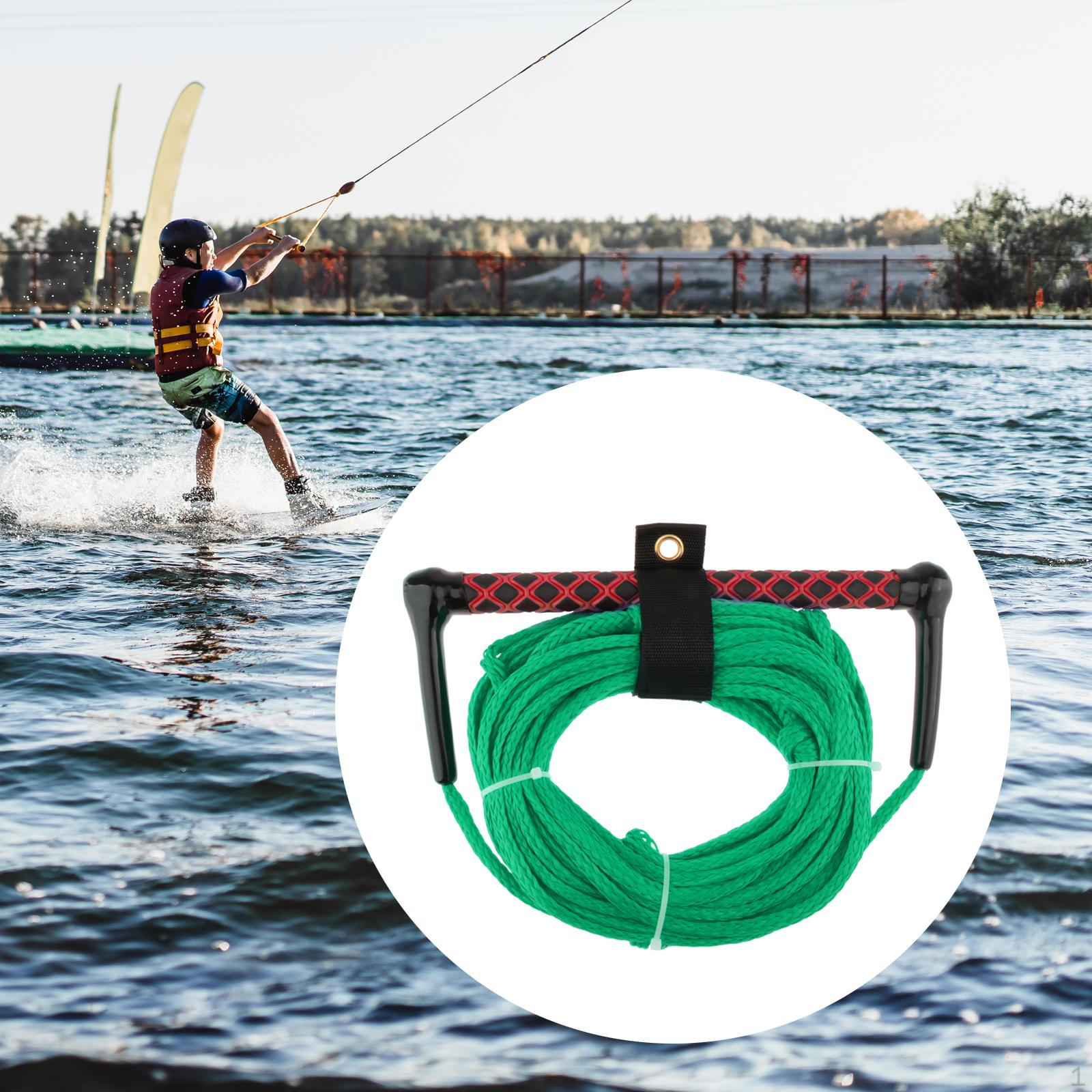 

Wake Board Water Ski Rope Knee with Handle Multipurpose Wakeboard 23M for Wakeboarding Green Rope