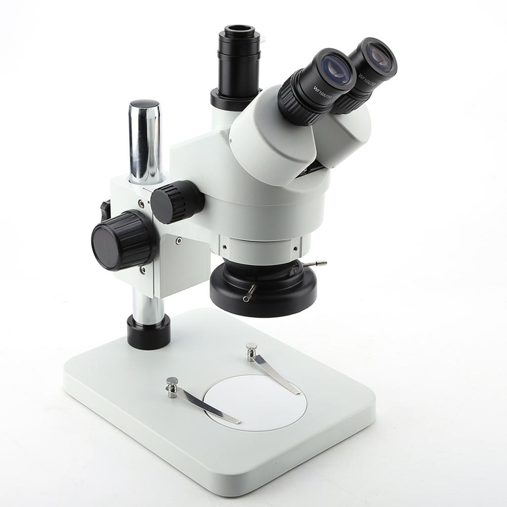 Trinocular Magnification Stereo Zoom Microscope WF10X 20mm Eyepieces