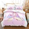 No Game No Life Duvet Cover + 2 Pillowcases, Classic Fantasy Anime Print Bedding Set Soft Fabric Decor Gift for Anime & Game