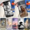 Horses Running Case For Oppo A98 A78 A58 A15 A16 A17 A5 A9 A91 A52 A72 A76 A96 A74 A94 A54 S A57 A77 Cover