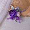 Elegant Silk Floral Arrangements Brooch/ Wrist Flower For Wedding Bridesmaid Bridal Party Decoration