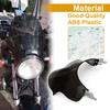 Motorrad Universal Windschutzscheibe aus ABS-Material mit Halterungszubehör 30x35cm für Honda Yamaha Kawasaki Suzuki