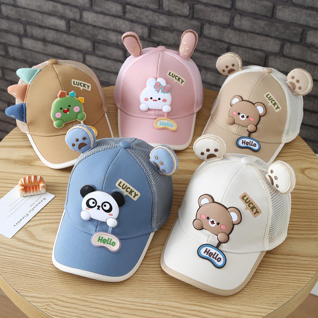 Children's Animal Cartoon Baseball Cap - Summer Girls' Mesh Baseball Cap - Boys' Sun Protection Hat