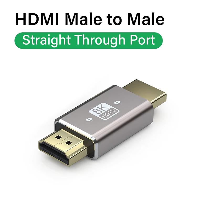 8K HDMI 2.1 Cable Adapter 90 Degree Right Angle Male To Female Connector 4K 8K HDMI Extender for TV Stick PS4 PS5 Xbox PC Laptop